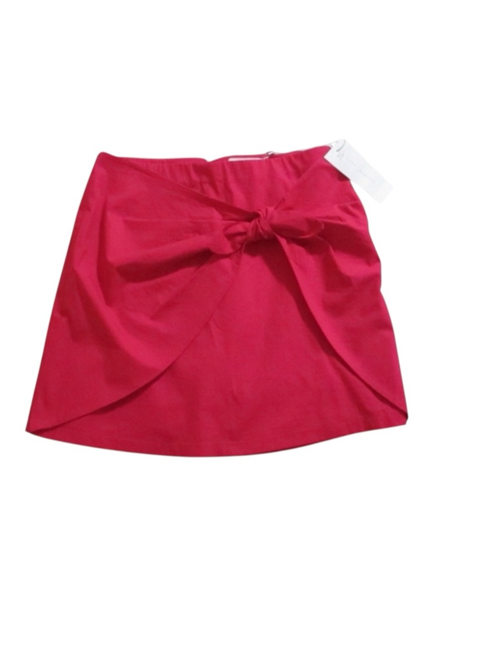 LUSH 100% Cotton Hot Pink Skirt with Tassel Tie Size M